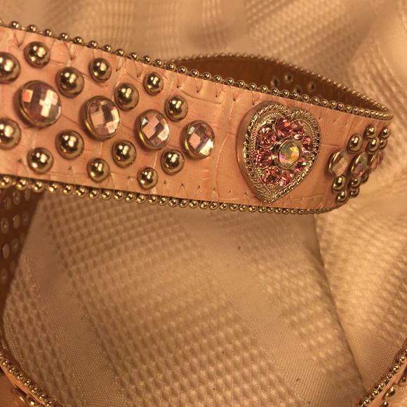 Leather/studs/jewels belt (ONLY!), almost new! main image 6